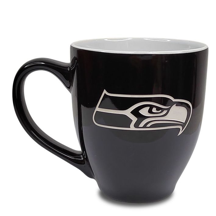 Taza Seattle Seahawks 15 oz Negro