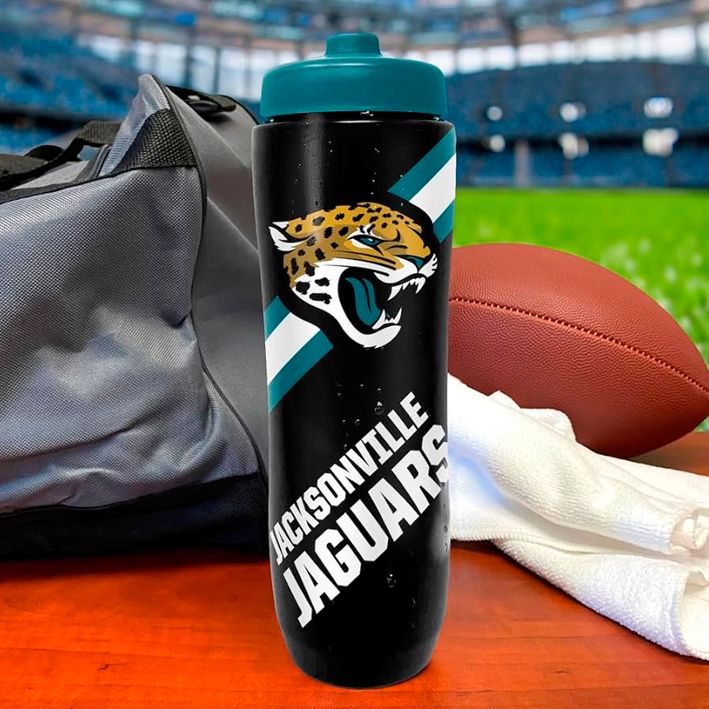 Termo Jacksonville Jaguars Squeezy 34 oz The Party Animal