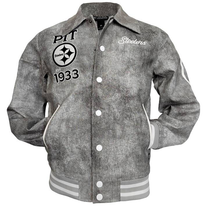 Chamarra Pittsburgh Steelers Faux The Wild Collective