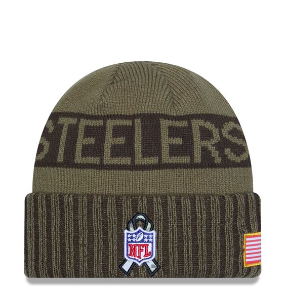 Gorro Beanie Pittsburgh Steelers Salute to Service 2025 Dkm New Era