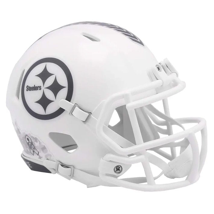 Minicasco Pittsburgh Steelers Speed Salute to Service 2024 Riddell
