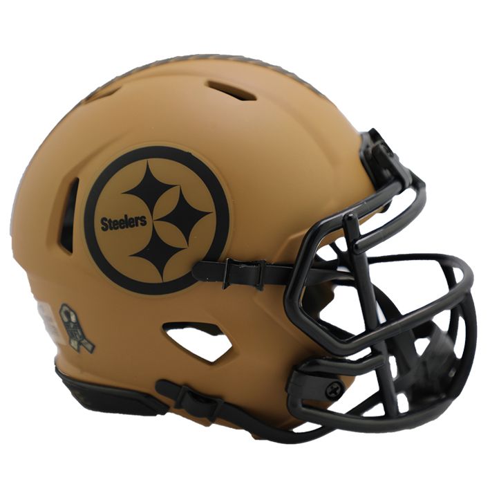 Minicasco Pittsburgh Steelers Speed Salute to Service 2023 Riddell