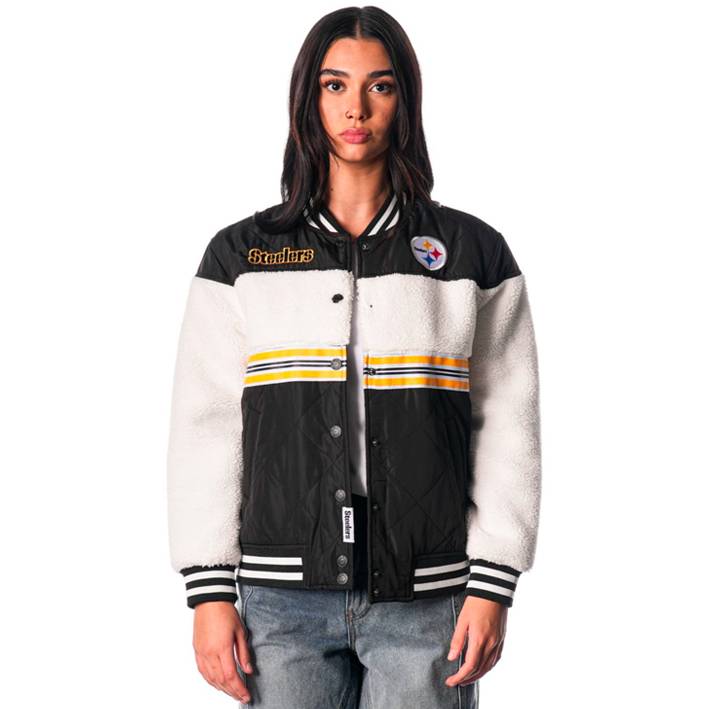 Chamarra Pittsburgh Steelers Sherpa The Wild Collective Mujer