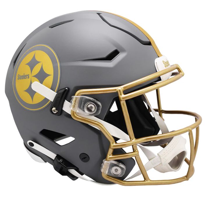 Casco Réplica Pittsburgh Steelers Speedflex Slate Riddell Gris Pizarra
