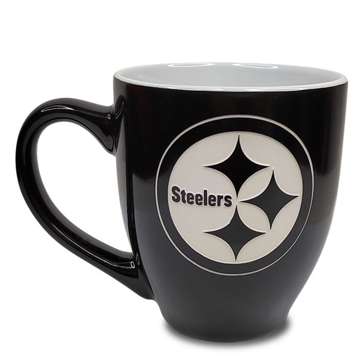 Taza Pittsburgh Steelers 15 oz Negro