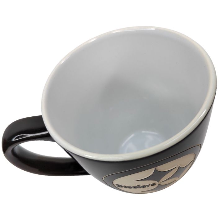 Taza Pittsburgh Steelers 15 oz Negro