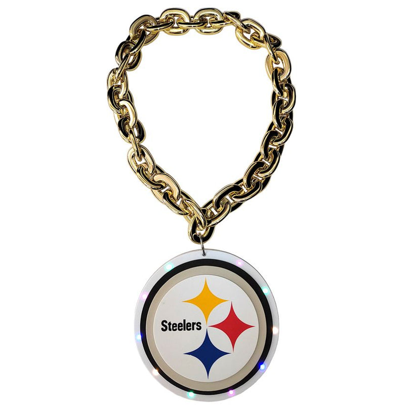 Cadena Pittsburgh Steelers Necklace Logo With Chain Light Team Beans, L.L.C