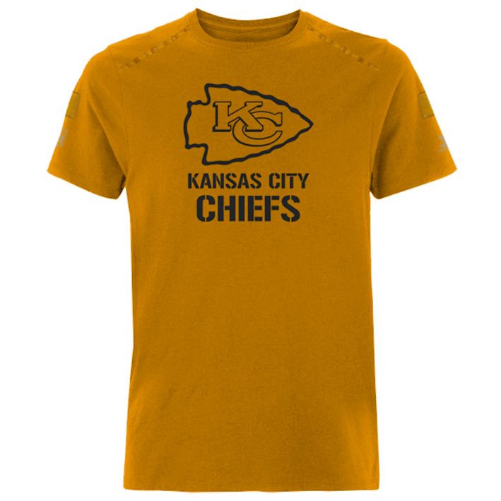 Playera Kansas City Chiefs Army Camel Verde Militar
