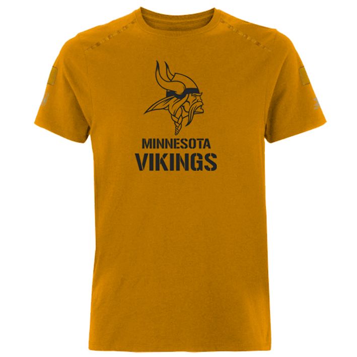 Playera Minnesota Vikings Army Camel Verde Militar