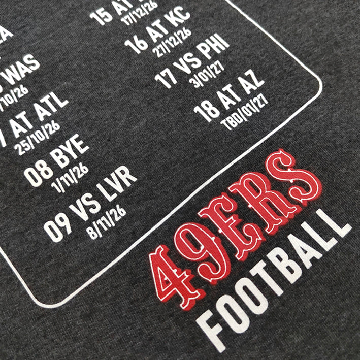 Playera San Francisco 49ers Calendario 2026 DICASS