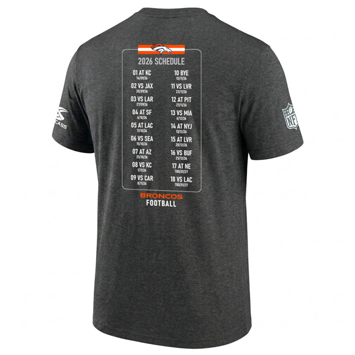 Playera Denver Broncos Calendario 2026 DICASS