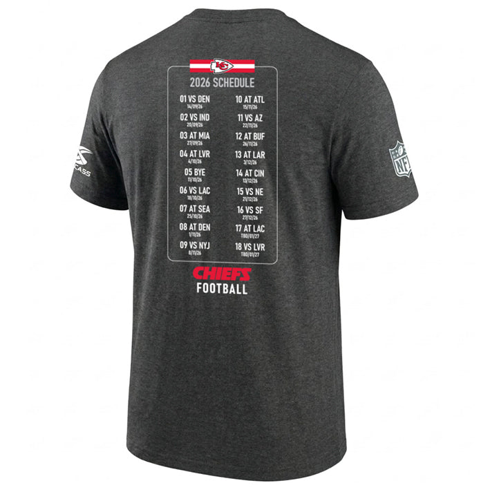 Playera Kansas City Chiefs Calendario 2026 DICASS