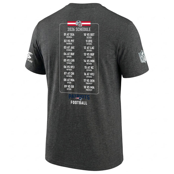 Playera New England Patriots Calendario 2026 DICASS
