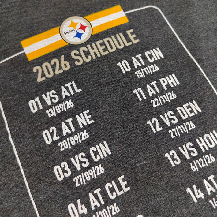 Playera Pittsburgh Steelers Calendario 2026 DICASS