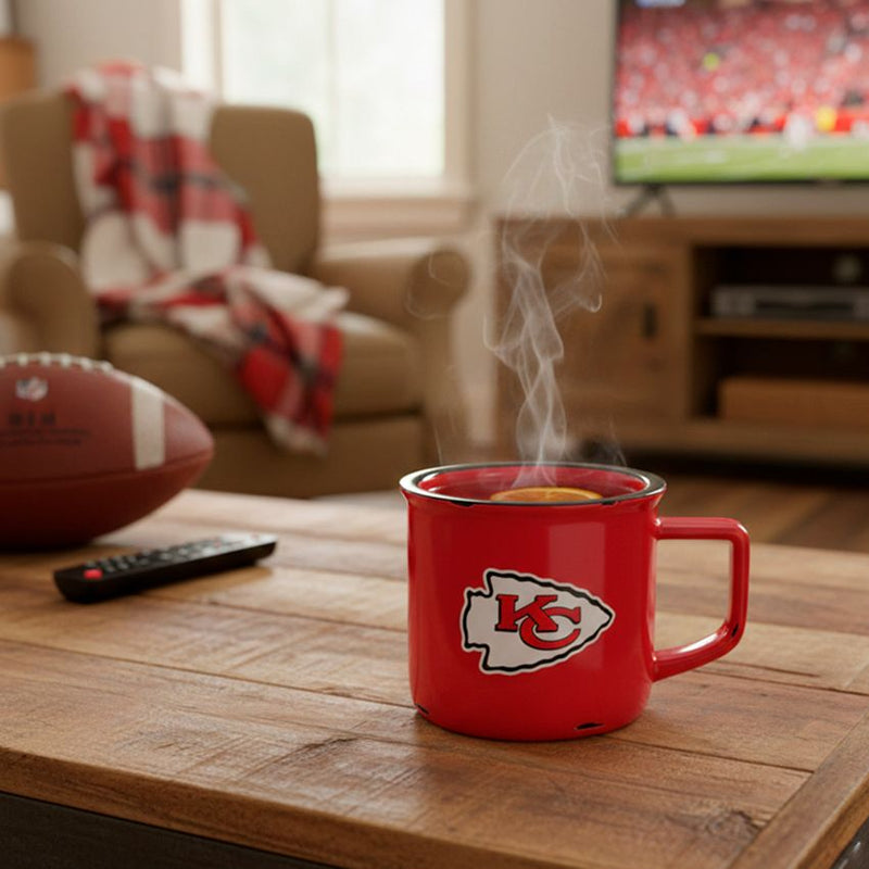 Taza Kansas City Chiefs Camp 14 oz Evergreen Verde
