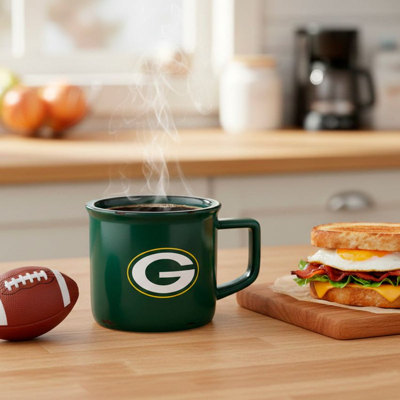 Taza Green Bay Packers Camp 14 oz Evergreen Verde