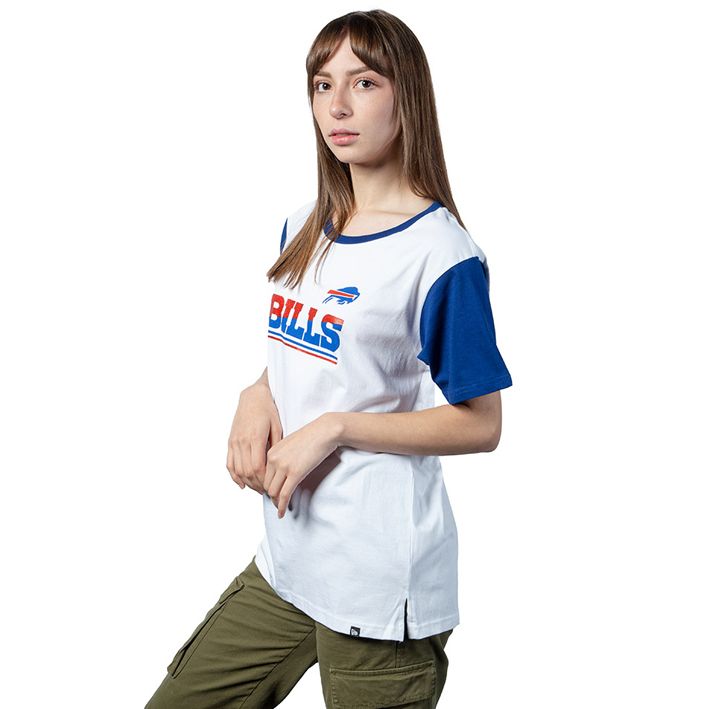 Playera Buffalo Bills Sideline 2023 New Era Mujer Blanco