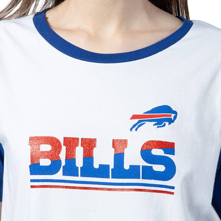 Playera Buffalo Bills Sideline 2023 New Era Mujer Blanco