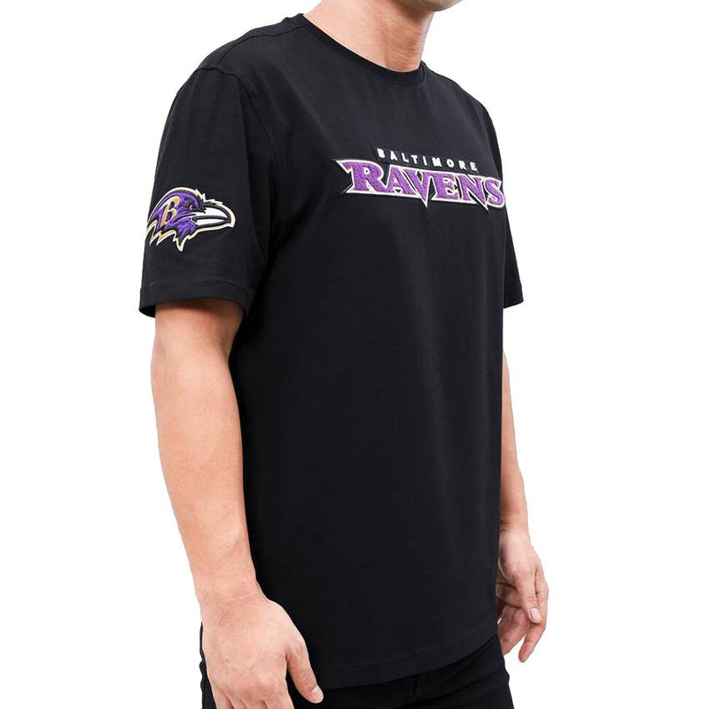 Playera Baltimore Ravens Chenille Pro Standard Negro