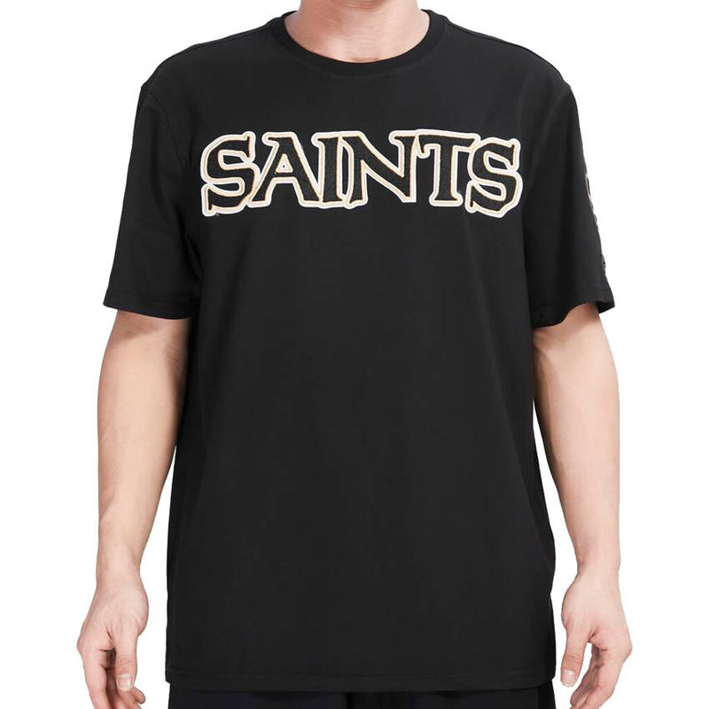Playera New Orleans Saints Chenille Pro Standard Negro