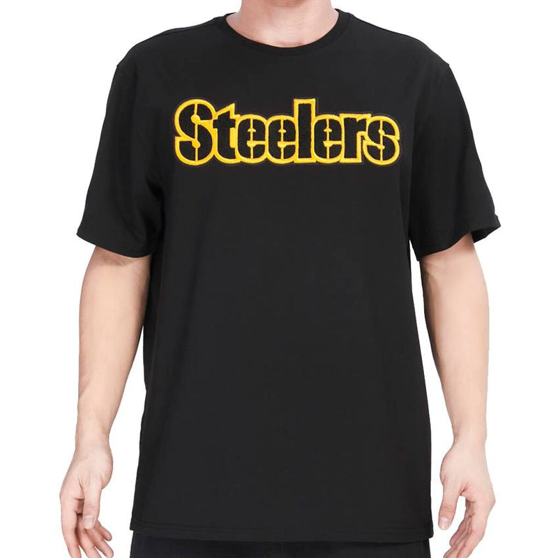 Playera Pittsburgh Steelers Chenille Pro Standard Negro