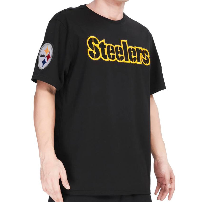 Playera Pittsburgh Steelers Chenille Pro Standard Negro