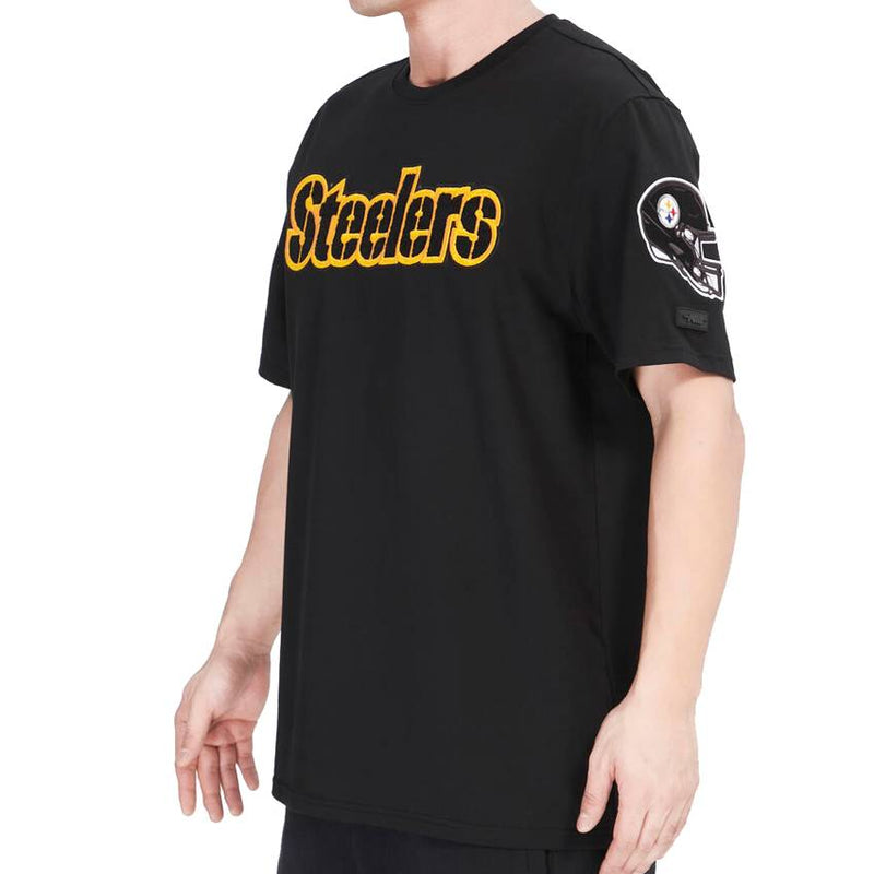 Playera Pittsburgh Steelers Chenille Pro Standard Negro