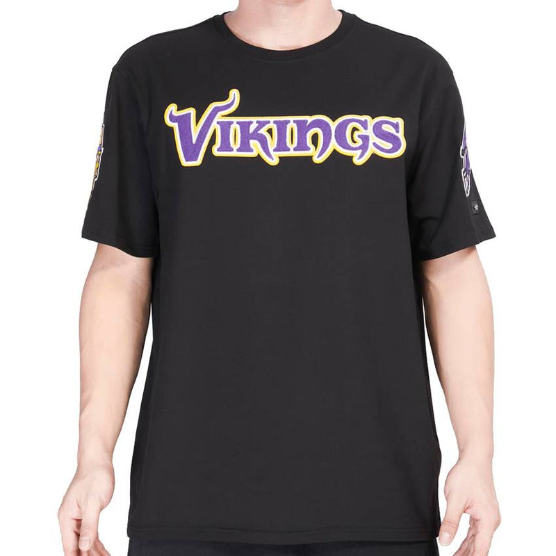 Playera Minnesota Vikings Chenille Pro Standard Negro