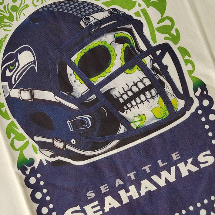 Playera Seattle Seahawks Dia Muertos 24