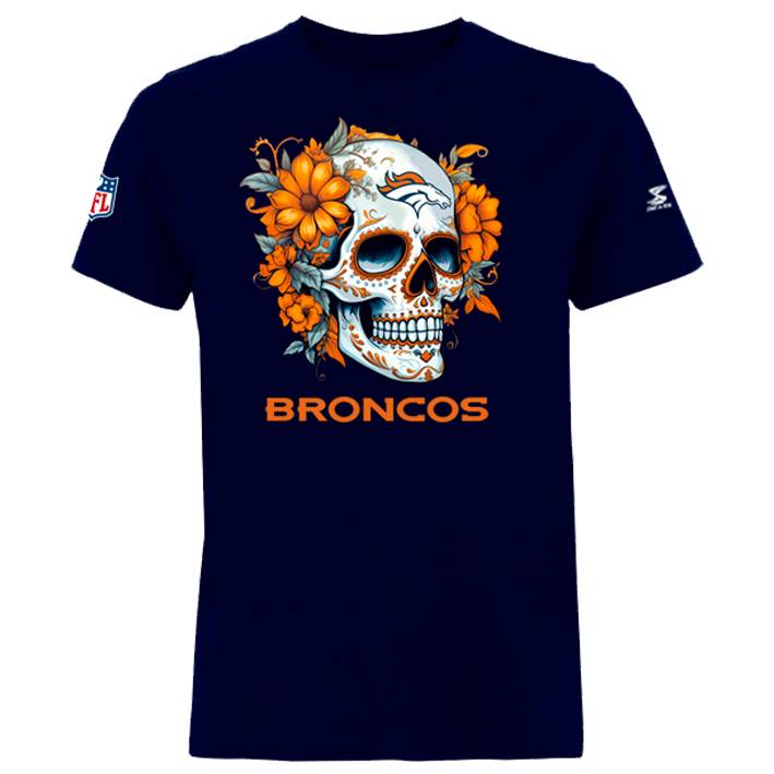 Playera Denver Broncos Dia Muertos