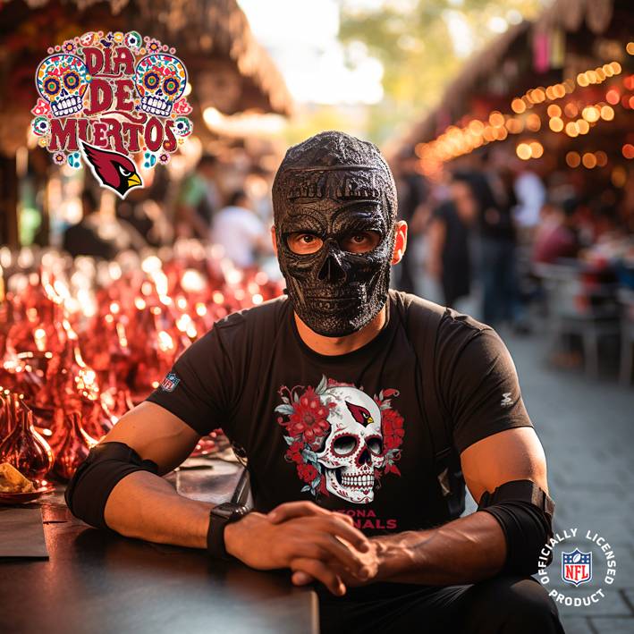 Playera Arizona Cardinals Dia Muertos