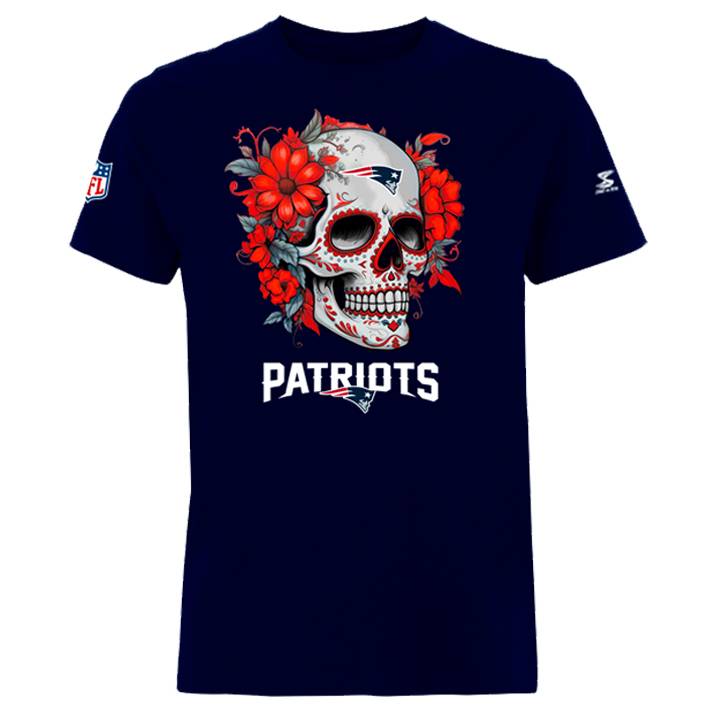 Playera New England Patriots Dia Muertos