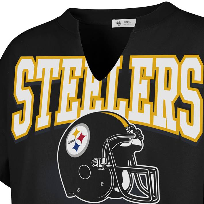 Playera Pittsburgh Steelers Elation Oversized 47 Brand Mujer