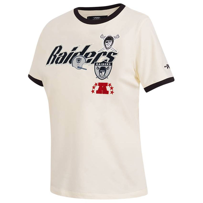 Playera Las Vegas Raiders Retro Cascade Pro Standard Mujer