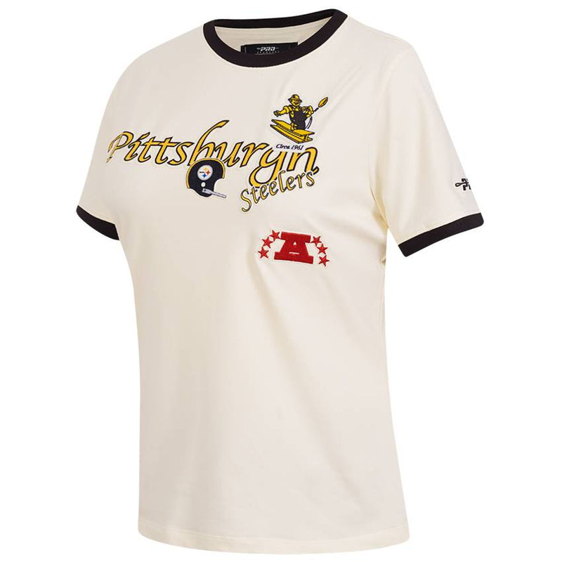 Playera Pittsburgh Steelers Retro Cascade Pro Standard Mujer