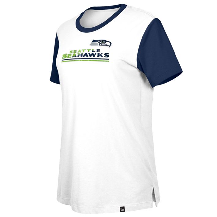Playera Seattle Seahawks Sideline 2023 New Era Mujer Blanco