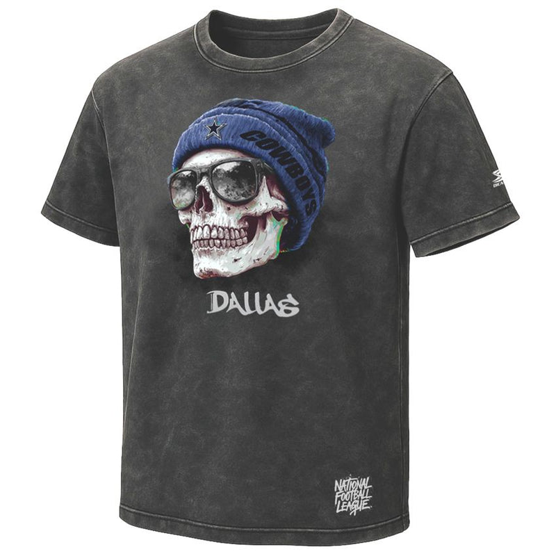Playera Dallas Cowboys Stonewash Skull Hombre