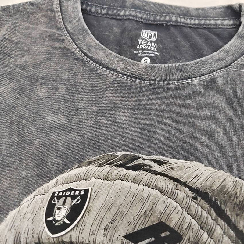 Playera Las Vegas Raiders Stonewash Skull Hombre