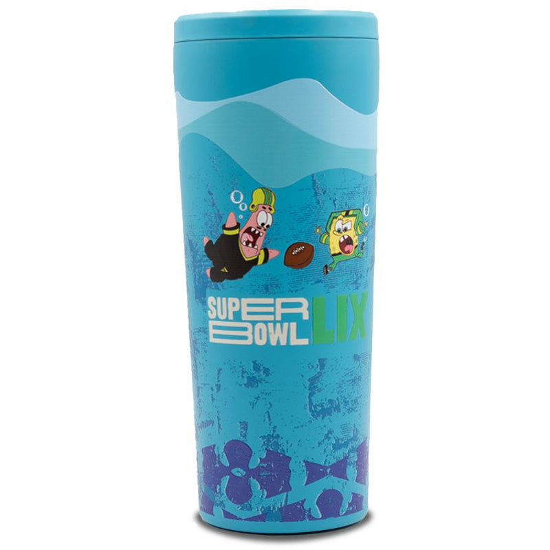 Termo Super Bowl LIX Bloom Ice 25 oz NFL x Bob Esponja Azul