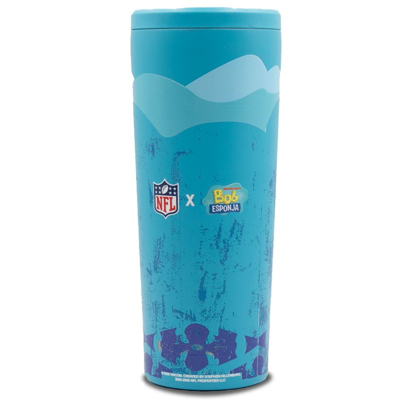 Termo Super Bowl LIX Bloom Ice 25 oz NFL x Bob Esponja Azul