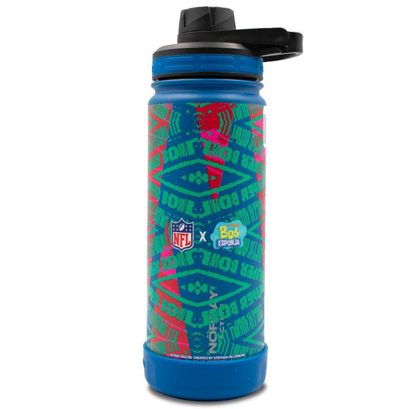 Termo Super Bowl LIX Active 18 oz NFL x Bob Esponja Azul