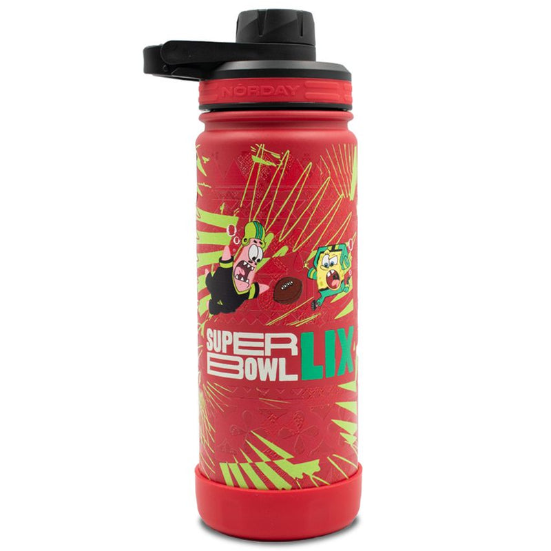 Termo Super Bowl LIX Active 18 oz NFL x Bob Esponja Rojo