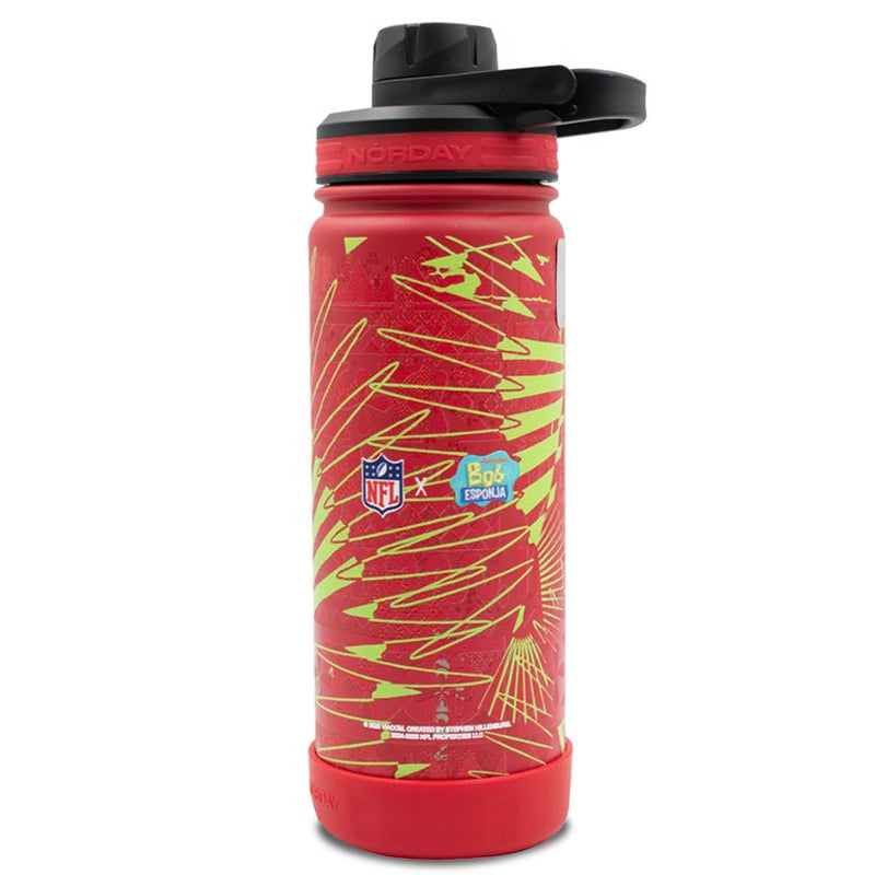 Termo Super Bowl LIX Active 18 oz NFL x Bob Esponja Rojo