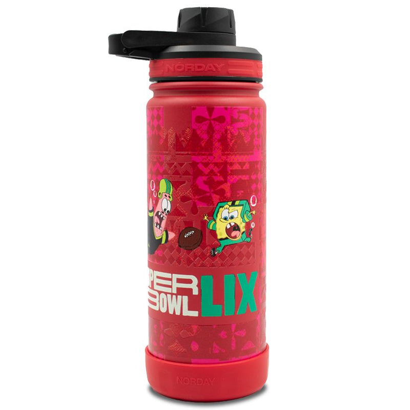 Termo Super Bowl LIX Active Red-Magenta 18 oz NFL x Bob Esponja Rojo