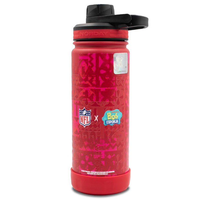 Termo Super Bowl LIX Active Red-Magenta 18 oz NFL x Bob Esponja Rojo