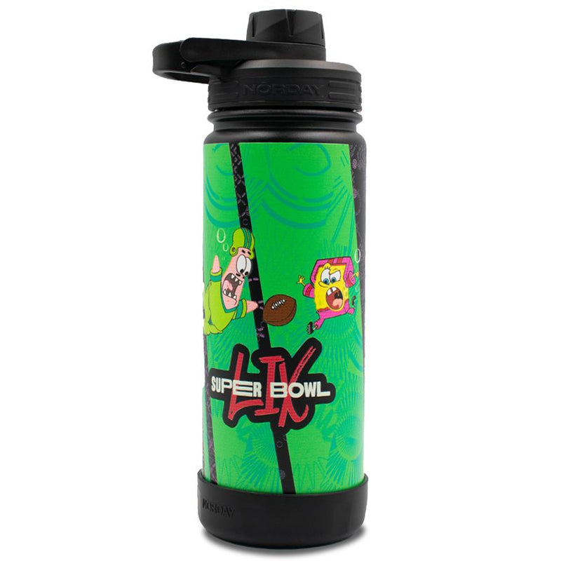 Termo Super Bowl LIX Active 18 oz NFL x Bob Esponja Negro