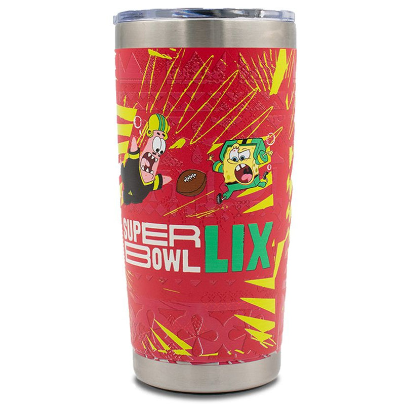 Termo Super Bowl LIX 20 oz NFL x Bob Esponja Rojo