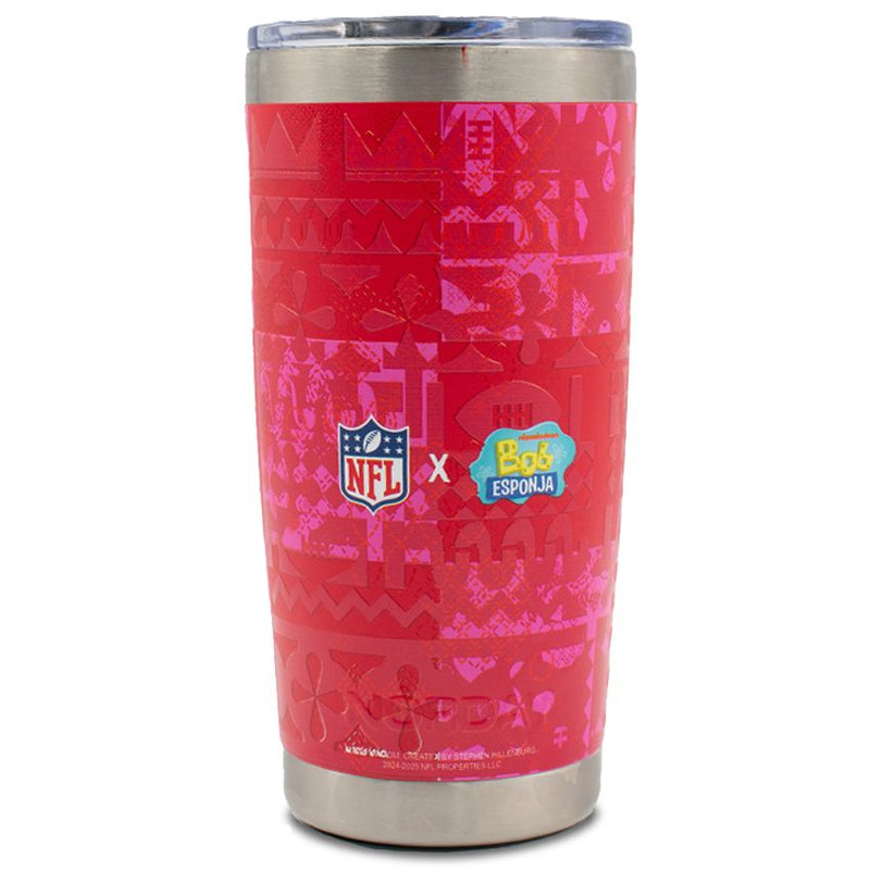 Termo Super Bowl LIX 20 oz NFL x Bob Esponja Rosa