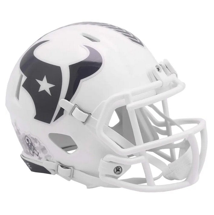 Minicasco Houston Texans Speed Salute to Service 2024 Riddell