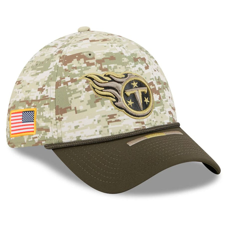 Gorra 39THIRTY Tennessee Titans Salute to Service 2025 New Era Camuflaje